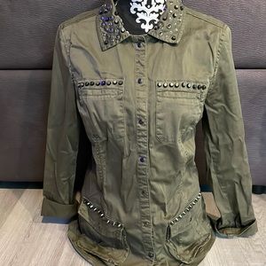 GUESS LOS ANGELES Green Jacket Size XS